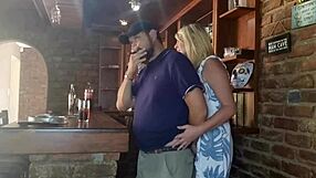 My step sister-in-law gave me a huge handjob in her cute dress