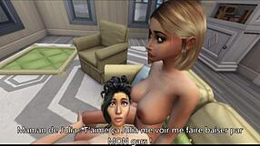 The Sims 4 - Roommates episode 8: Mom is not French, happy family