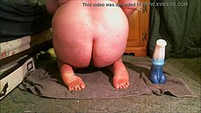 girl experimenting with toys in private video