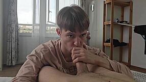 Sweet twink's tight ass fucked in bdsm scene