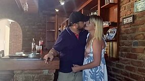 My step sister-in-law gave me a huge handjob in her cute dress