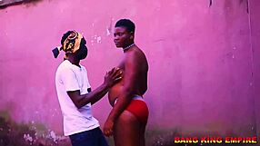 Horny doggy sex in african ghetto with sex addicted theresa fucking big fat dick