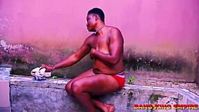 Horny doggy sex in african ghetto with sex addicted theresa fucking big fat dick
