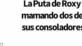 अरे रोक्सी, क्या तू दो डिल्डो चूस सकती है जबकि डॉगी स्टाइल में ठोकते हैं?