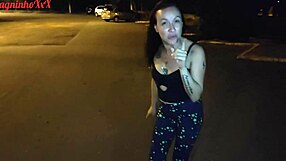 Hot skinny girl pisses and flashes beautiful ass in public park!