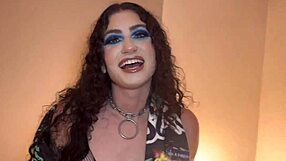 Tattooed groupie gets VIP treatment with anal sex and piss drinking