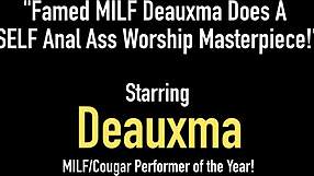 Famed Milf Deauxma Performs Self Anal Ass Worship With Fingering In Bedroom Masterpiece