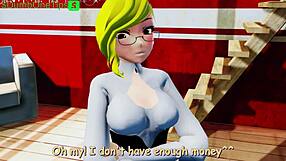 Futa delivery girl Glinda in hot cartoon porn.