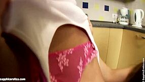 kitchen strapon fingering lesbian scene by sapphix