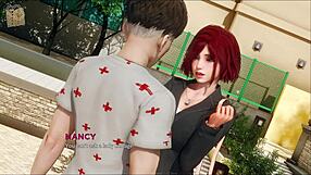 in eternum 5, she asks, 'ready for hentai action?' with anime characters in wild game