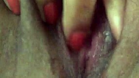 A teen 18+ explores her wet pussy with toys and dildo, leading to cum