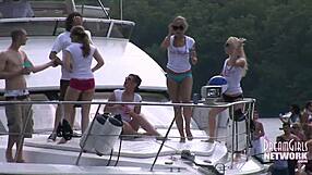 Naked party on the Lake of the Ozarks houseboat