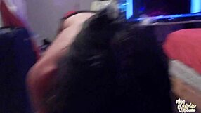 vintage couple shares intimate moments in retro setting