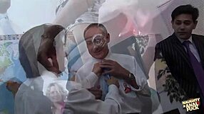 Racy Blondes Bent Over for Deep Anal in Office Interview