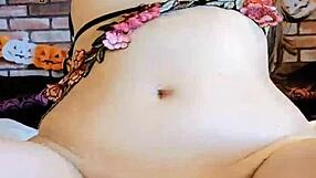 Can you handle the queen's intense Halloween pleasure?