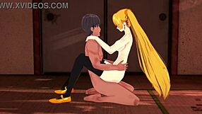 Sexy hatsune miku gets creampied in halloween 3d hentai