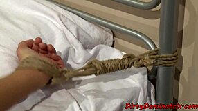 Tiedup Sub Babe Fingered By Lezdom Nurse