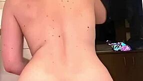 trying out anal with different sized dildos.