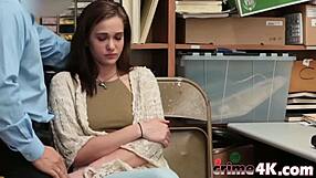 amateur porno with blowjob and fucking in a shop