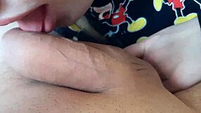 Young blonde Miki Mouse gives great blow job and foot fetish scene