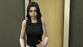 Hermanastra catches hermanastro jerking in room, ends up banging! 😈