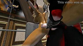 Wow, big tits and monster cock in furry yiff!