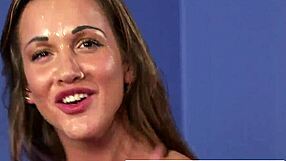 Busty Inked Britt Demands Cock and Facial in Close Up