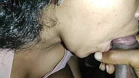 colombian woman enjoys throatpie in bedroom