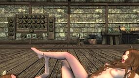 Skyrim Babes In Cartoon Adventures With Various Characters And Scenes