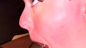 Big black cock gets sloppy blowjob