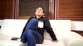 Gay boy with a hot body enjoys anal toys