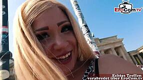 Skinny german teen 18+ picked up and fucked without condom