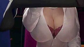 विशाल टिट्स और भारी गांड वाली बेब हर हार्ड थ्रस्ट सीन में जंगली एक्शन करती है