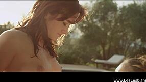 Beautiful blonde and brunette babes turn into erotic lesbian lovers with toys and masturbation