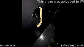 A man with a large penis gets a blowjob at a glory hole