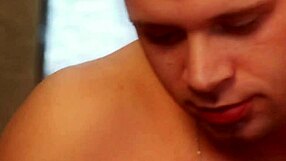 blonde lover getting real close in intimate massage sesh