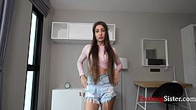 No boyfriend, so can I borrow your cock, stepbro?