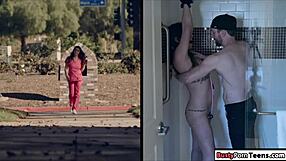 Busty Tattooed Nurse Deepthroats and Gets Ass Banged in Group Session.