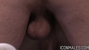 Horny gay dude andrew fitch gives blowjob and rides big cock of sweet calvin banks