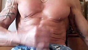 Young gay masturbates and cum on cam