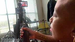 Dripdrop Faye Noir Loved Jerking That Big Cock from Behind! 😜