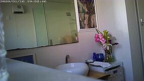 A mature woman with big boobs in a hot scene