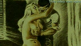 vintage erotic illustrations from a retro cartoon collection. a unique glimpse into antique anime art.