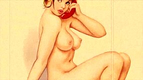 vintage erotic illustrations from a retro cartoon collection. a unique glimpse into antique anime art.