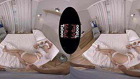 Virtual Taboo Cosplay Involves Hairless Anal Sex with Big Tits and Blowjob Scenes