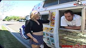 Hey, pick me up for a car fuck, blonde student says