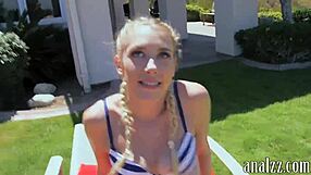 hot amateur girlfriend gets anal banged hard outdoors with friends