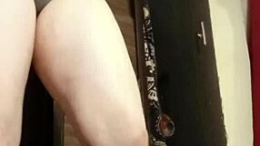 Busty camgirl fingers her big ass intensely while horny friend watches