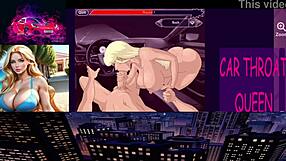 Can this blonde handle sloppy deepthroat in the car?