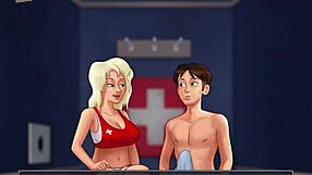 Hot summer comic porn with an anime-style blowjob